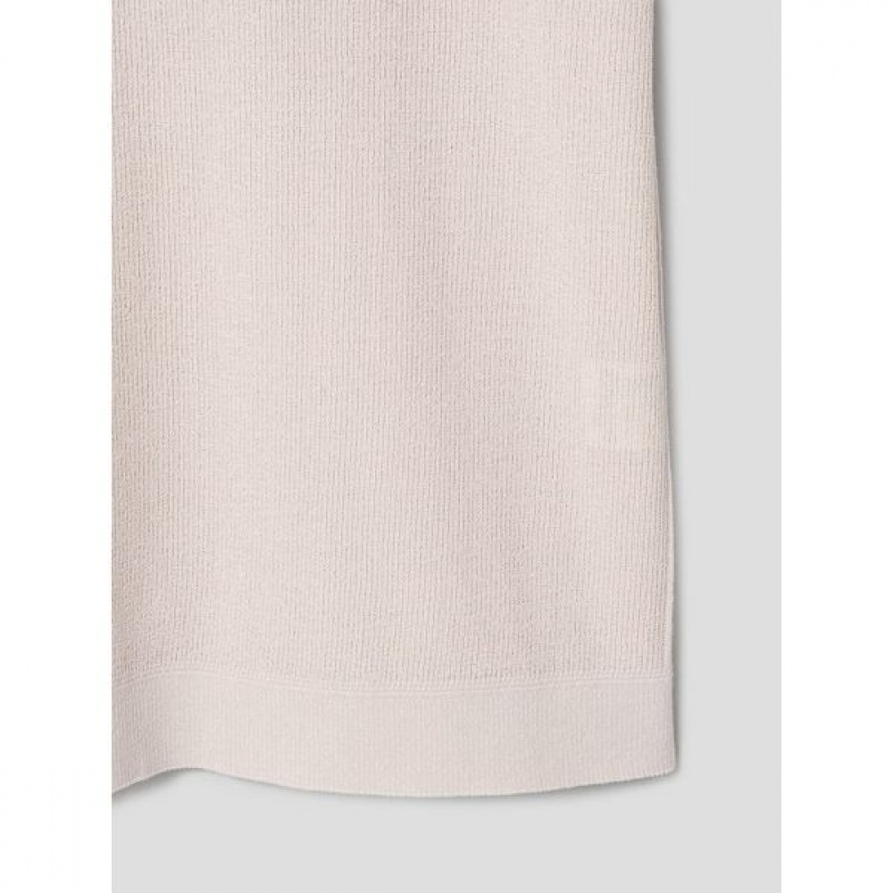 [ギャラクシーライフスタイル] コットンブレンドラウンドネック半袖セーターベージュ（GC4351E02A）