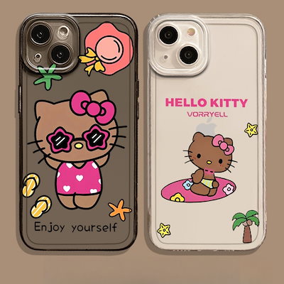 Qoo10] 日焼けキティiphoneケース ipho : スマホケース・保護フィルム