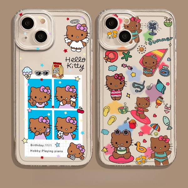 Qoo10] 日焼けキティiphoneケース ipho