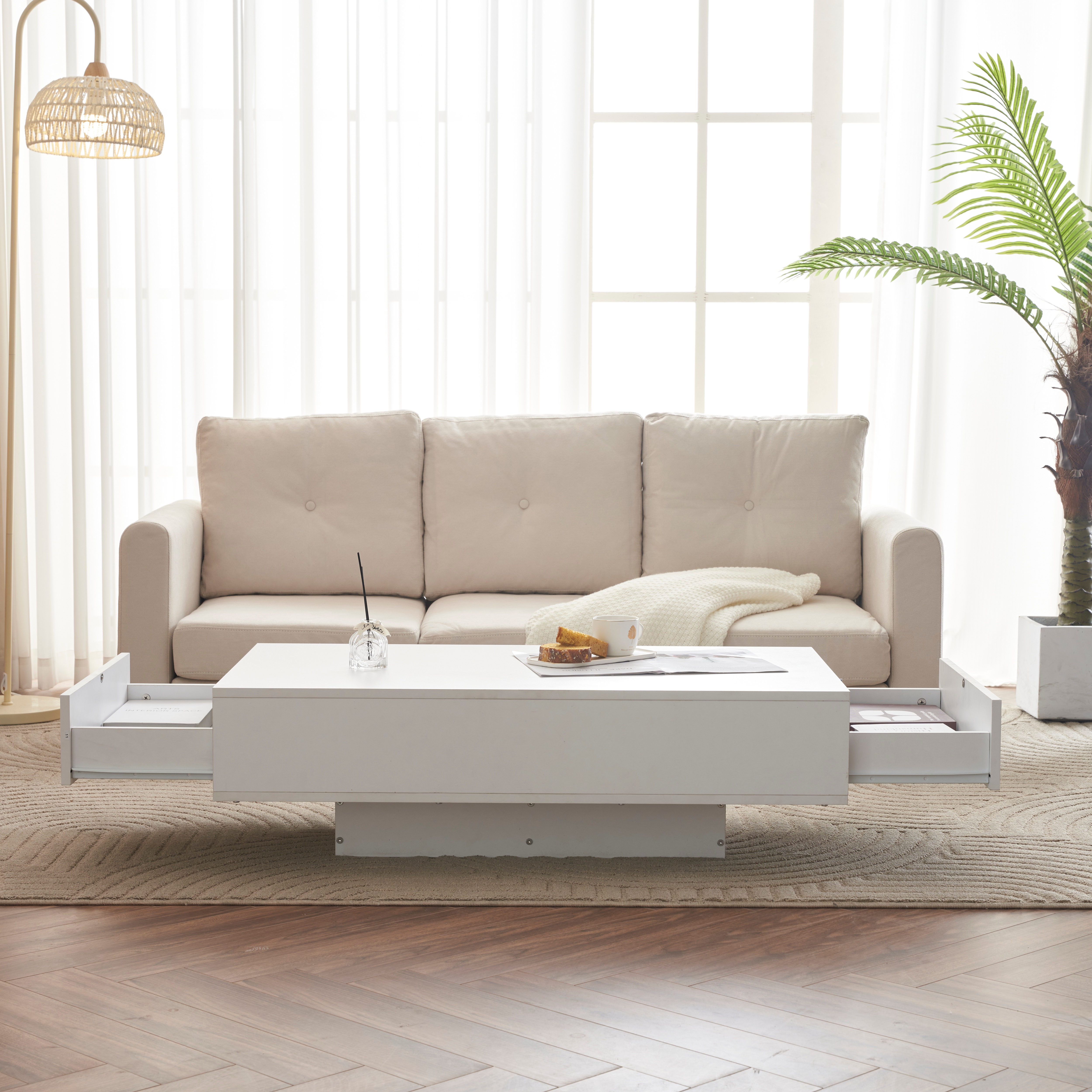 ローテーブル 収納付き テーブル センターテーブル 収納付きロー