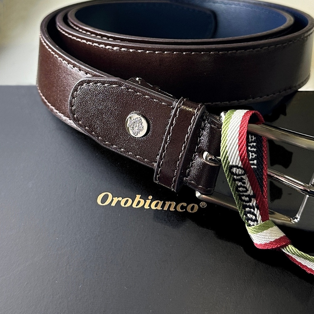 ショッパー付き オロビアンコ ベルト ビジネス プレゼント 本革 ベルト 幅 30mm メンズ レディース 学生ベルト ブラック ブラウン 黒 茶 レザー 仕事 就活 学校 制服 結婚式 冠婚葬祭