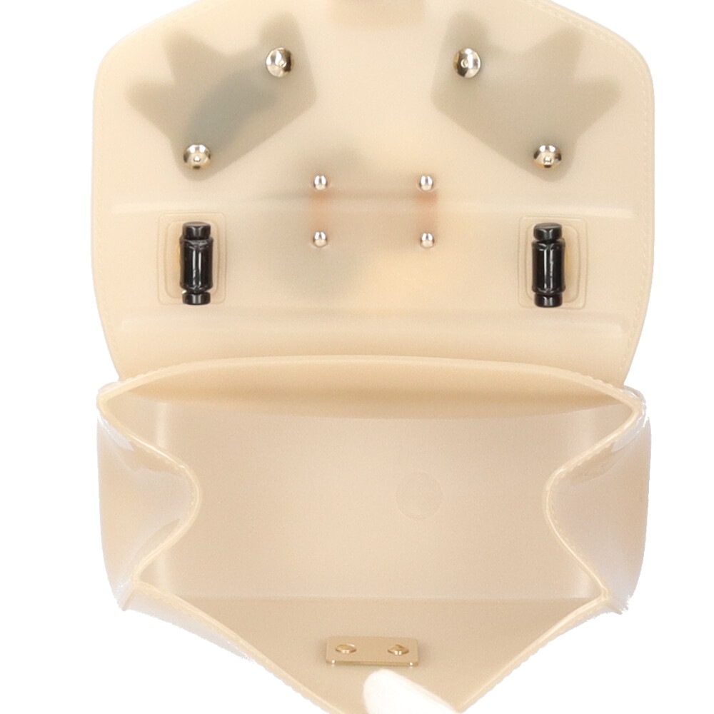 フルラ キャンディ ショルダーバッグ PVC ベージュ Furla 中古 美品 フルラ キャンディ ショルダーバッグ PVC ベージュ Furla 中古 美品