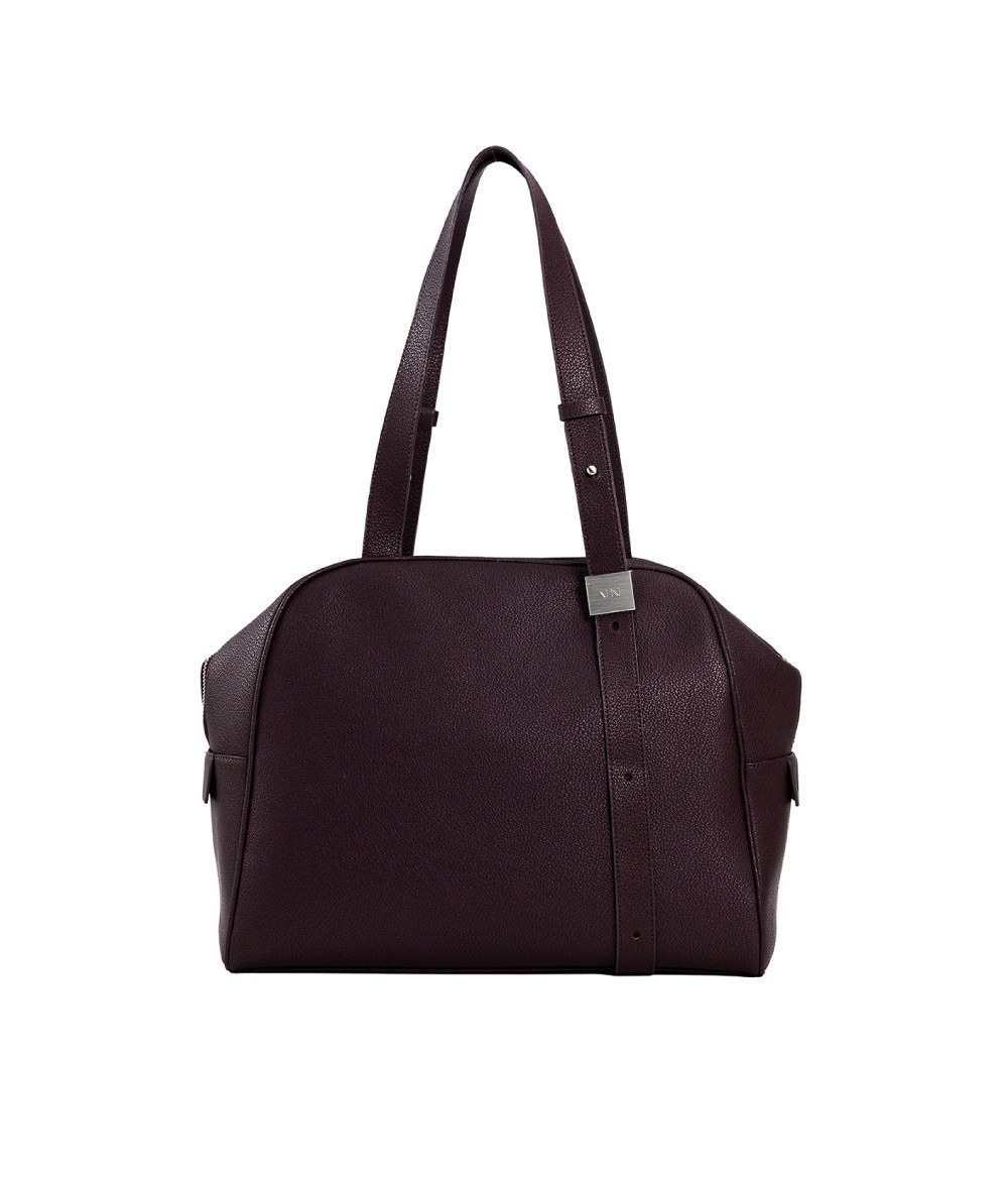 [AHNI] Midnight Boston bag_Bordo 牛革ショルダーバッグ