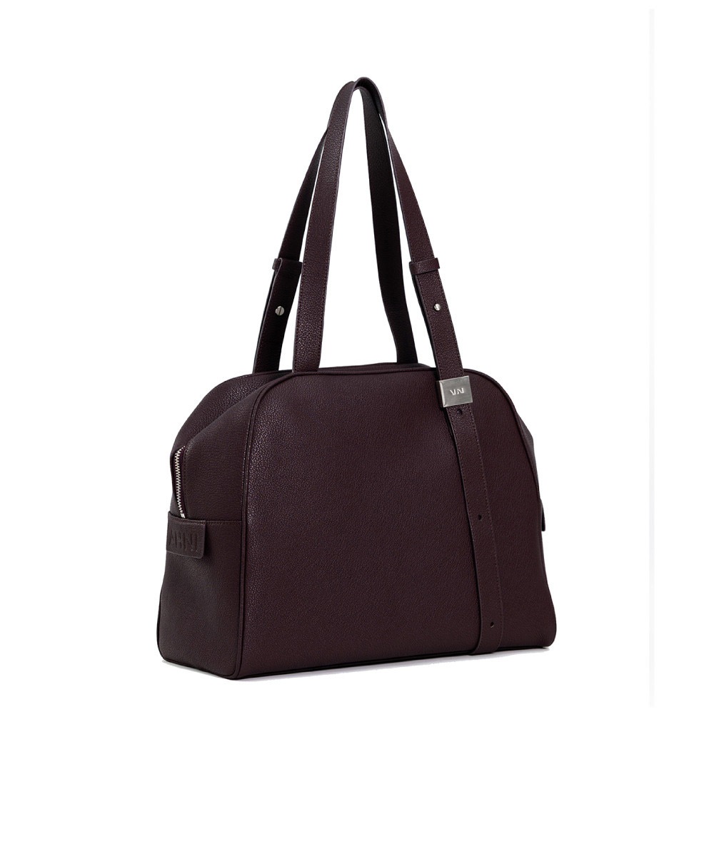 [AHNI] Midnight Boston bag_Bordo 牛革ショルダーバッグ