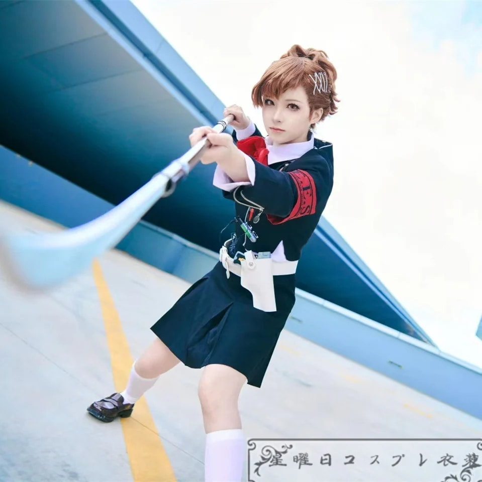 ペルソナ3 ハム子 汐見琴音 月光館学園 アイギス制服 コスプレ衣装 コスチューム ハロウィン 変装 仮装 ペルソナ3 ハム子 汐見琴音 月光館学園 アイギス制服 コスプレ衣装 コスチューム ハロウィン 変装 仮装