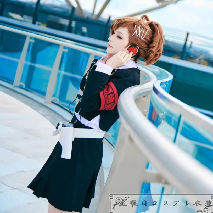 ペルソナ3 ハム子 汐見琴音 月光館学園 アイギス制服 コスプレ衣装 コスチューム ハロウィン 変装 仮装 ペルソナ3 ハム子 汐見琴音 月光館学園 アイギス制服 コスプレ衣装 コスチューム ハロウィン 変装 仮装