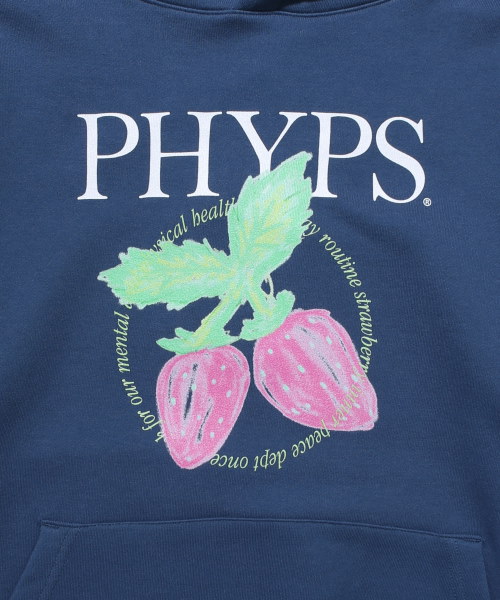 ★韓国の人気★【PHYPS】★STRAWBERRY HOODI.E★パーカー★ ☆韓国の人気☆【PHYPS】☆STRAWBERRY HOODI.E☆パーカー