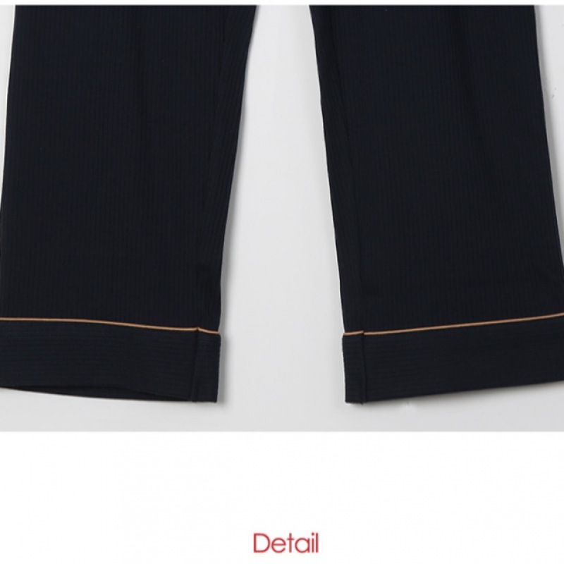 (BYC) ニットリブ付きメンズパジャマセット NNG1014