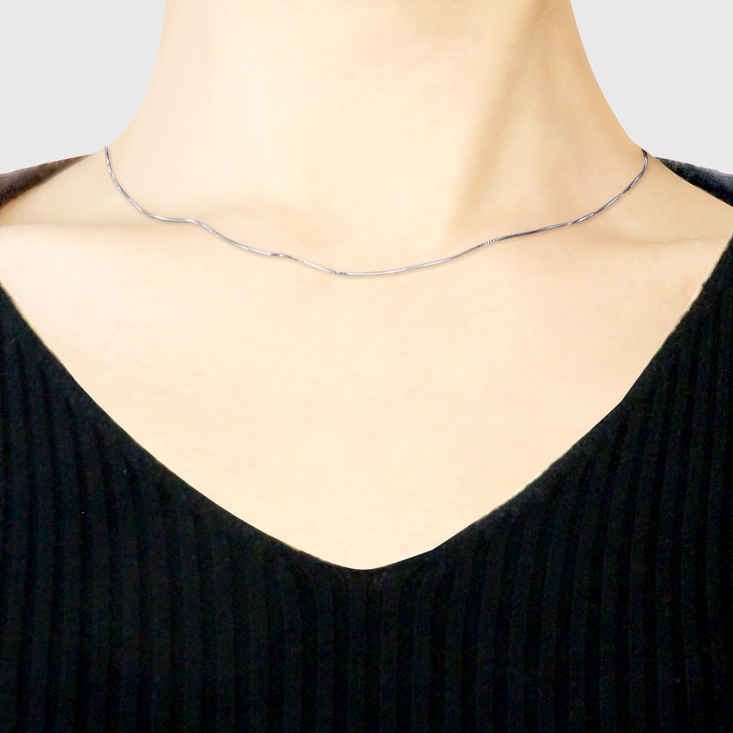 ネックレス チェーン プラチナ 40cm ベネチアン チェーンのみ 幅0.5mm 約1.18g Pt850 LCC ネックレス チェーン プラチナ 40cm ベネチアン チェーンのみ 幅0.5mm 約1.18g Pt850 LCC