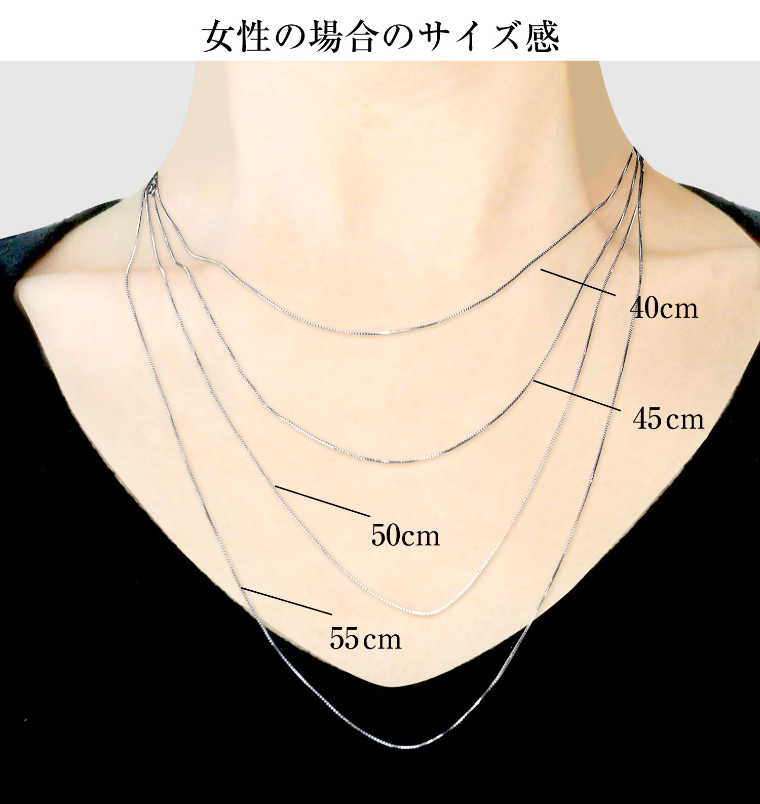 ネックレス チェーン プラチナ 40cm ベネチアン チェーンのみ 幅0.5mm 約1.18g Pt850 LCC ネックレス チェーン プラチナ 40cm ベネチアン チェーンのみ 幅0.5mm 約1.18g Pt850 LCC