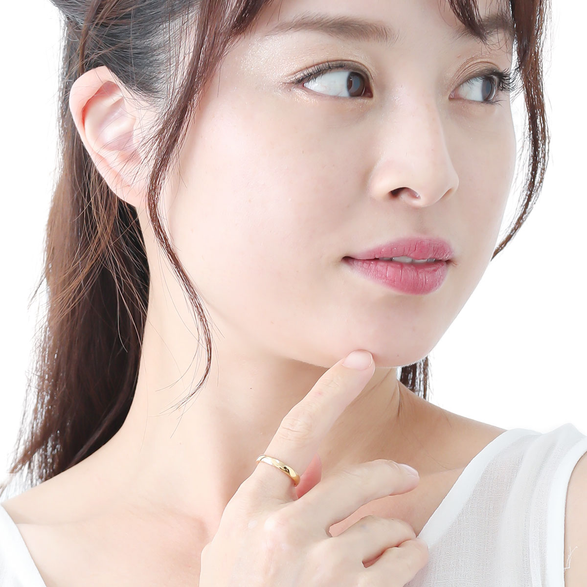 リング レディース メンズ シルバー925 K23RGP ゴールドコーティング 甲丸 ツヤあり リング レディース メンズ シルバー925 K23RGP ゴールドコーティング 甲丸 ツヤあり