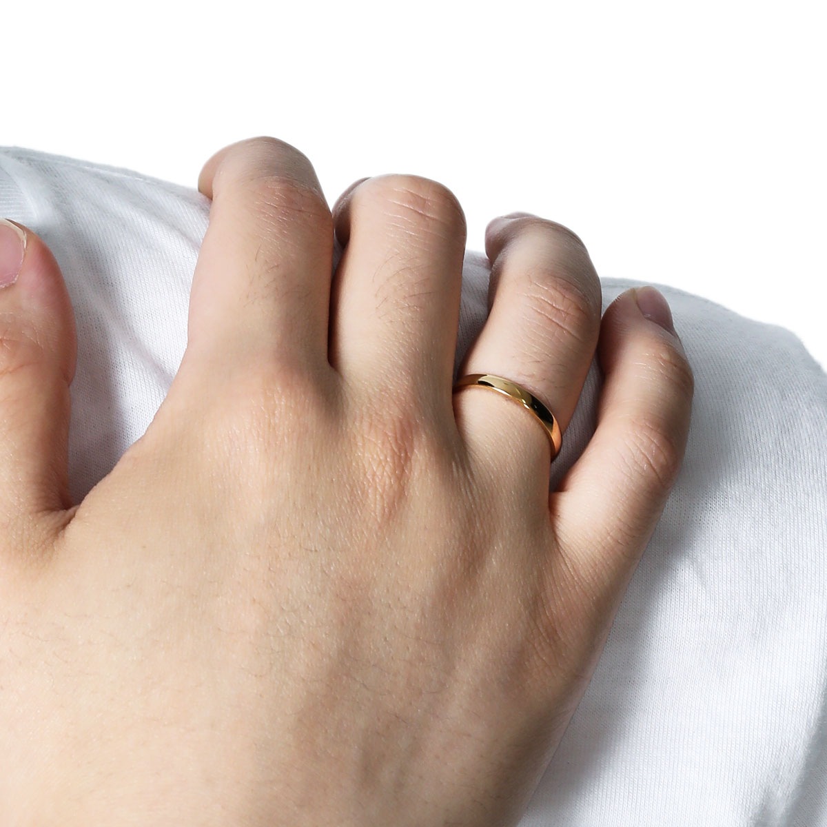 リング レディース メンズ シルバー925 K23RGP ゴールドコーティング 甲丸 ツヤあり リング レディース メンズ シルバー925 K23RGP ゴールドコーティング 甲丸 ツヤあり