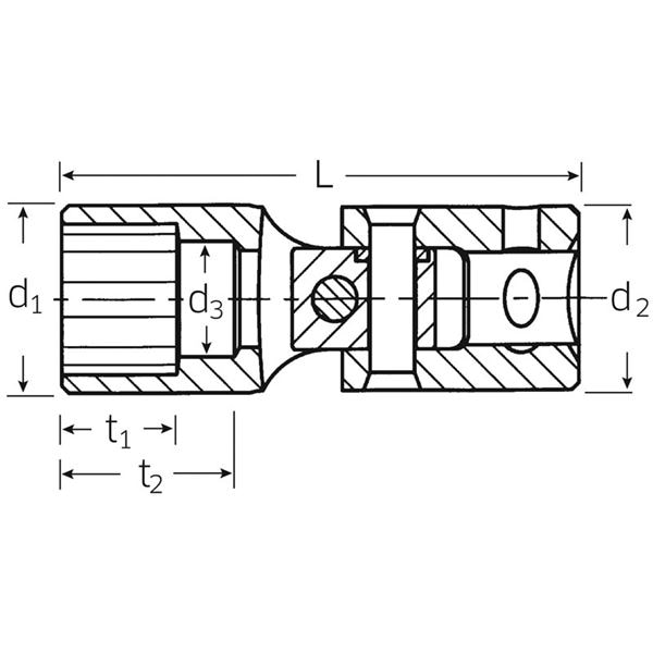STAHLWILLE（スタビレー） 402A-9／32 （1／4SQ）ユニフレックスソケット （01540018）