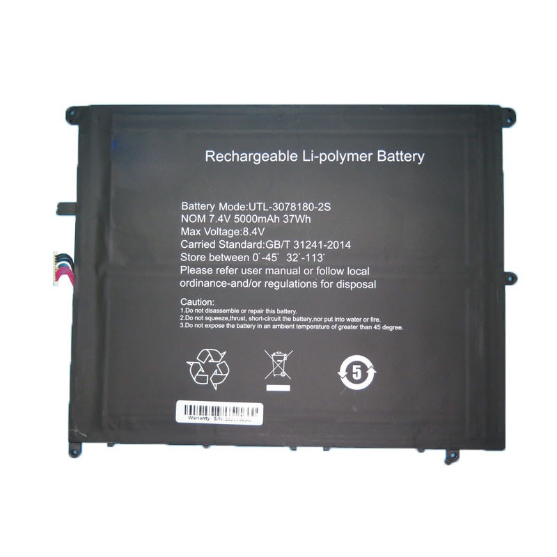 バッテリー互換 Teclast F7 Plus UTL-3078180-2S 7.6V 5000mAh 37Wh 10PIN 7ライン