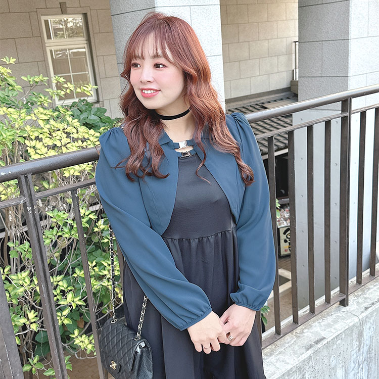 【即納】大きいサイズレディース ワンピース ショートボレロ&キャミソールワンピースセット セット キャミソール ワンピ ティアード ボレロ 長袖 2点セット ファスナー 冬新作 春服 秋服 LL 2L 【即納】大きいサイズレディース ワンピース ショートボレロ&キャミソールワンピースセット セット キャミソール ワンピ ティアード ボレロ 長袖 2点セット ファスナー 冬新作 春服 秋服 LL 2L