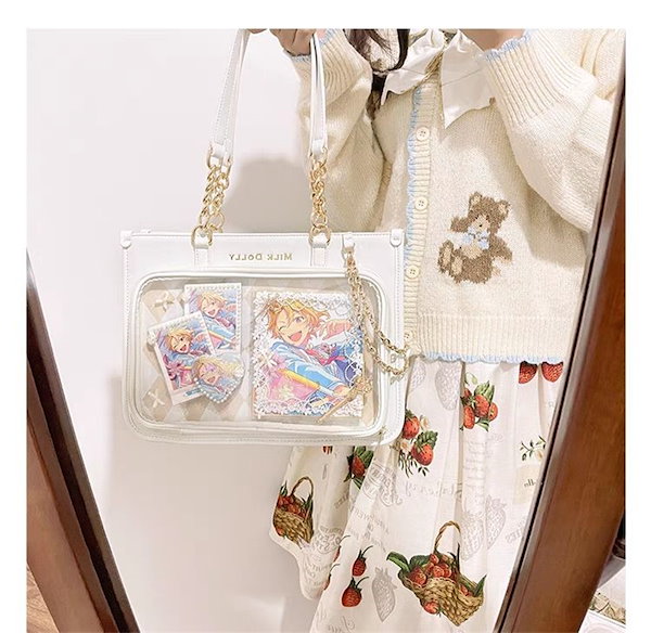 Amazon | [NUNMHOQ] 痛バッグ トートバッグ 蝶結び 痛バ 見せ
