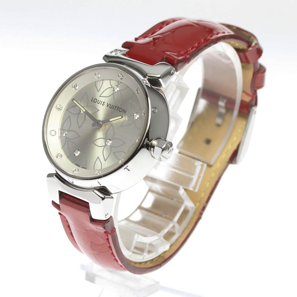 【LOUIS VUITTON】ルイヴィトン タンブール ラブリーダイヤモンド 18Pダイヤ Q131F クォーツ レディース【中古】 【LOUIS VUITTON】ルイヴィトン タンブール ラブリーダイヤモンド 18Pダイヤ Q131F クォーツ レディース【中古】