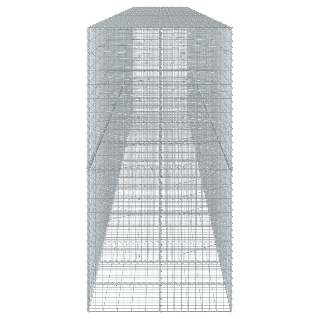 蛇籠バスケット カバー付き 900x100x200cm 亜鉛メッキ鉄