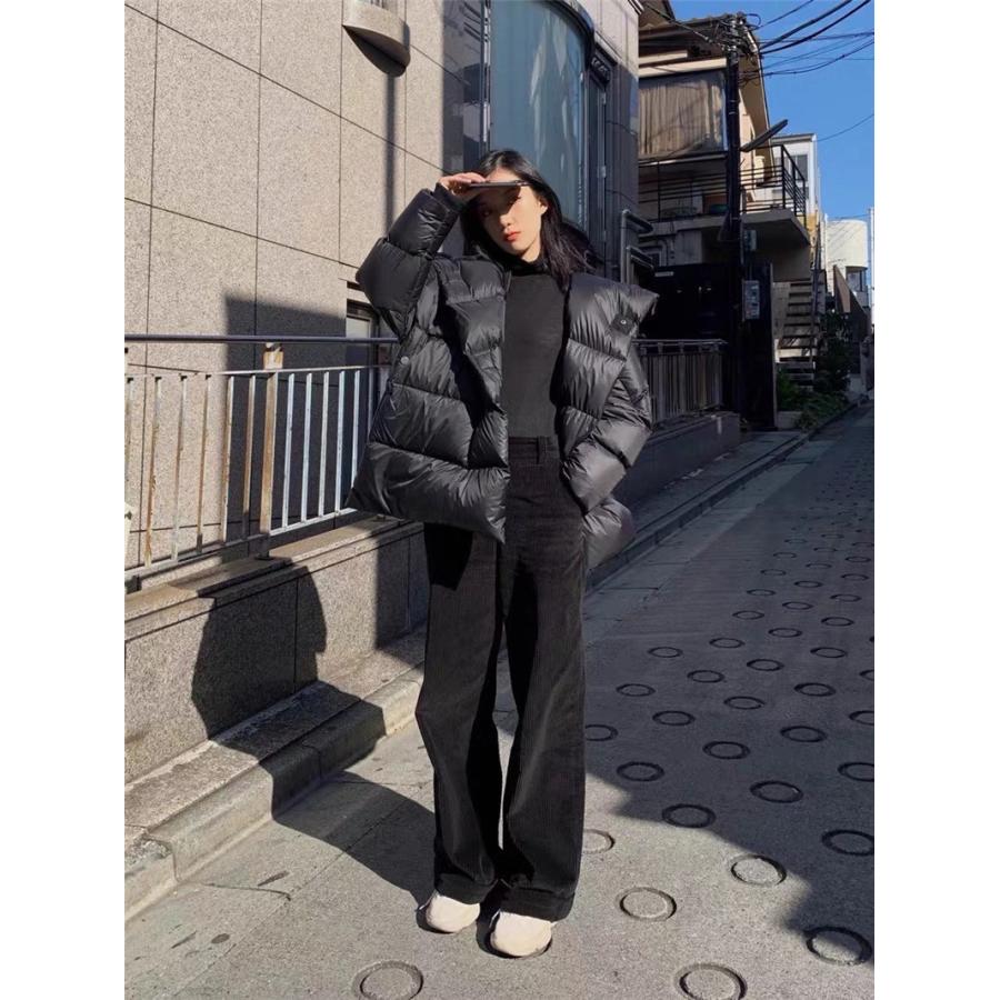 ダウンジャケット ライトアウター ブルゾン ダウン フード付き 軽量 キルティング 無地 ショート丈 レディース 大きいサイズ 防寒