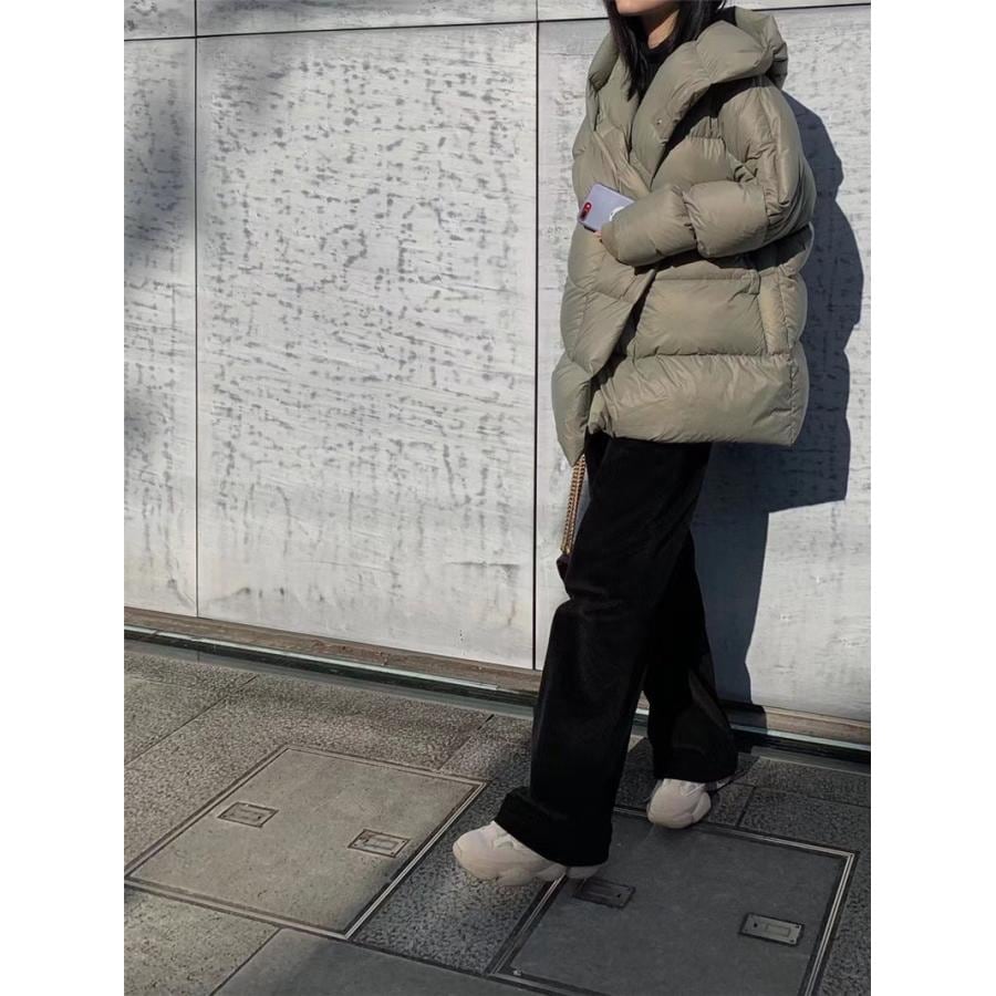 ダウンジャケット ライトアウター ブルゾン ダウン フード付き 軽量 キルティング 無地 ショート丈 レディース 大きいサイズ 防寒