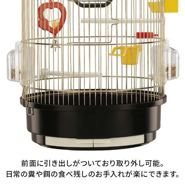 イタリア ferplast社製 レジーナ アンティークブラス 鳥かご 直径32.5 高さ49cm 51049702 ゴールド