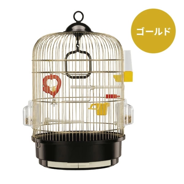 イタリア ferplast社製 レジーナ アンティークブラス 鳥かご 直径32.5 高さ49cm 51049702 ゴールド