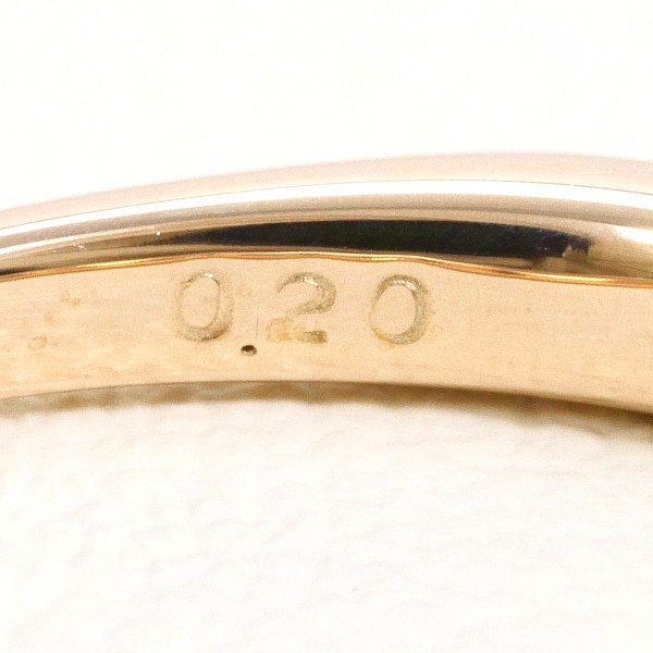 K10 10金 PG リング 10号 ダイヤ 0.20 中古 K10 10金 PG リング 10号 ダイヤ 0.20 中古