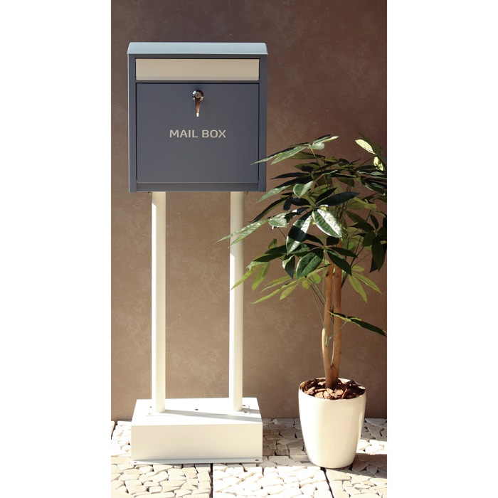 郵便ポスト スタンドポスト Olga オルガ SDM-002 ラベンダーブルー 郵便ポスト スタンドポスト Olga オルガ SDM-002 ラベンダーブルー