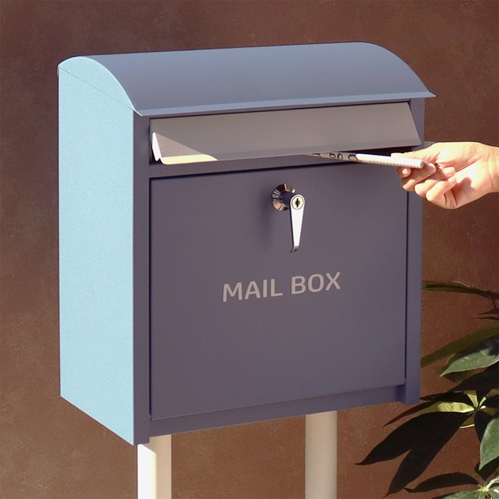 郵便ポスト スタンドポスト Olga オルガ SDM-002 ラベンダーブルー 郵便ポスト スタンドポスト Olga オルガ SDM-002 ラベンダーブルー