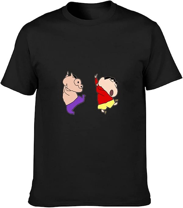 Qoo10] クレヨンしんちゃん黒磯と愛ちゃん Tシャ