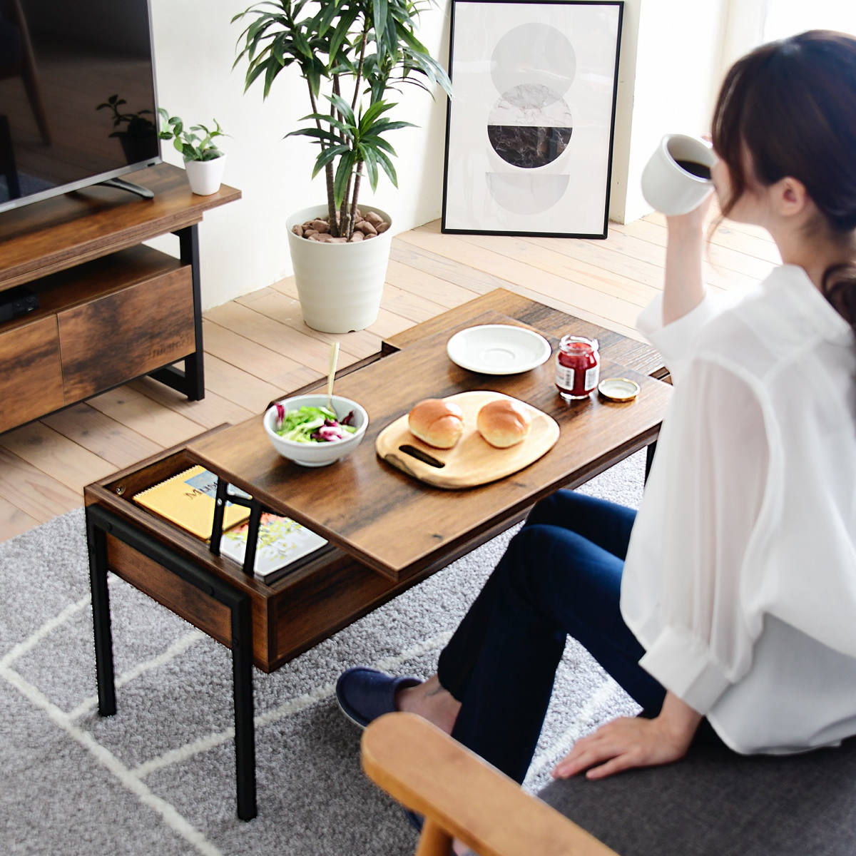 リビングテーブル 昇降式 幅94.5cm 引き出し リフトアップ 収納 ローテーブル センターテーブル テーブル リフトアップテーブル ソファーテーブル 油圧式 高さ調節 木目調 北欧 ナチュラル リビングテーブル 昇降式 幅94.5cm 引き出し リフトアップ 収納 ローテーブル センターテーブル テーブル リフトアップテーブル ソファーテーブル 油圧式 高さ調節 木目調 北欧 ナチュラル