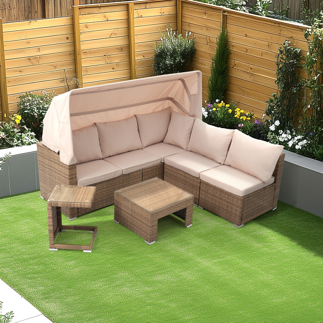 国内即発送!送.料.無.料!パラソル付き ガーデンファニチャー 5点 ガーデン テーブル チェアー ラタン調 テーブル 家具 樹脂 楽組 ホテル カフェ ベランダ テラス 高級 テラス ソファ ガ【元 国内即発送!送.料.無.料!パラソル付き ガーデンファニチャー 5点 ガーデン テーブル チェアー ラタン調 テーブル 家具 樹脂 楽組 ホテル カフェ ベランダ テラス 高級 テラス ソファ ガ【元