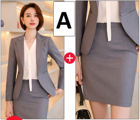 スーツスーツスーツ女性正装大学生腰を収める韓国版気質ol職業服グレーの小さなスーツ作業服 スーツスーツスーツ女性正装大学生腰を収める韓国版気質ol職業服グレーの小さなスーツ作業服