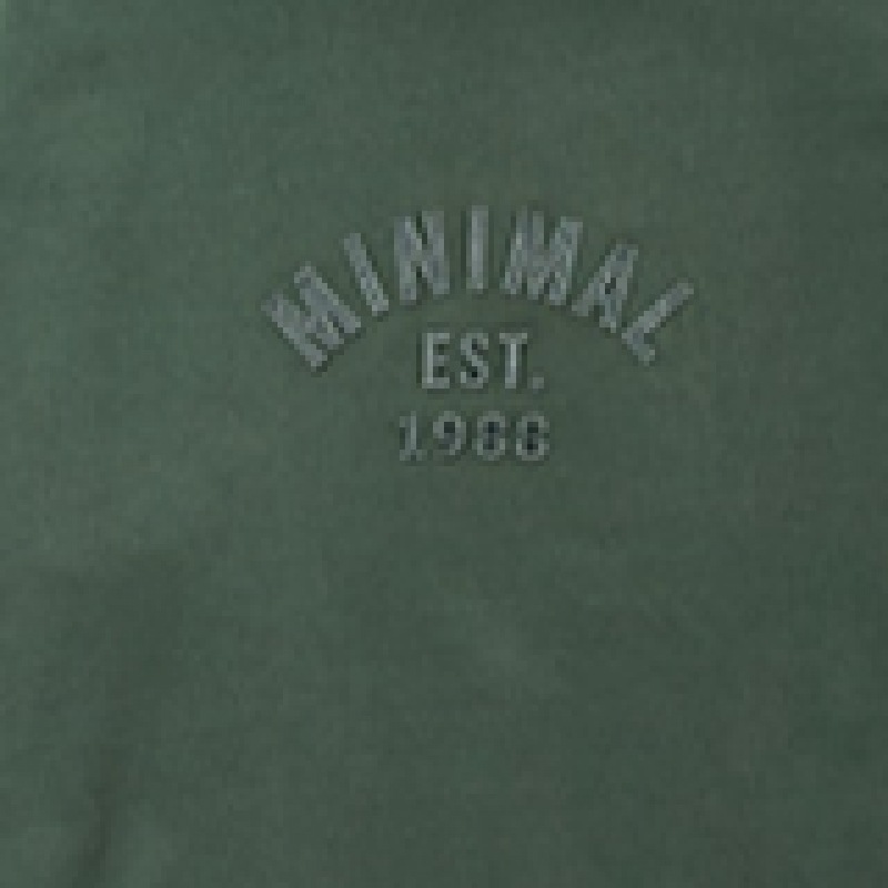 ミニマルプロジェクトアップリケアーチロゴスウェットシャツ MMT133 [ブルーグリーン]