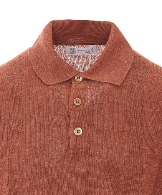 BRUNELLO CUCINELLI Men Polo Shirts M2L707815 CYM65 Red_4
