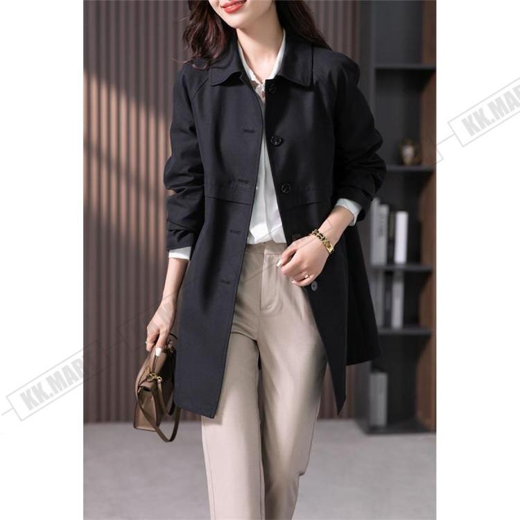 トレンチコート レディース 40代 ミディアム丈ジャケット ステンカラースプリングコート 春コート 長袖アウター 秋服 カジュアル韓国風 通勤バーカー 30代 50代 トレンチコート レディース 40代 ミディアム丈ジャケット ステンカラースプリングコート 春コート 長袖アウター 秋服 カジュアル韓国風 通勤バーカー 30代 50代