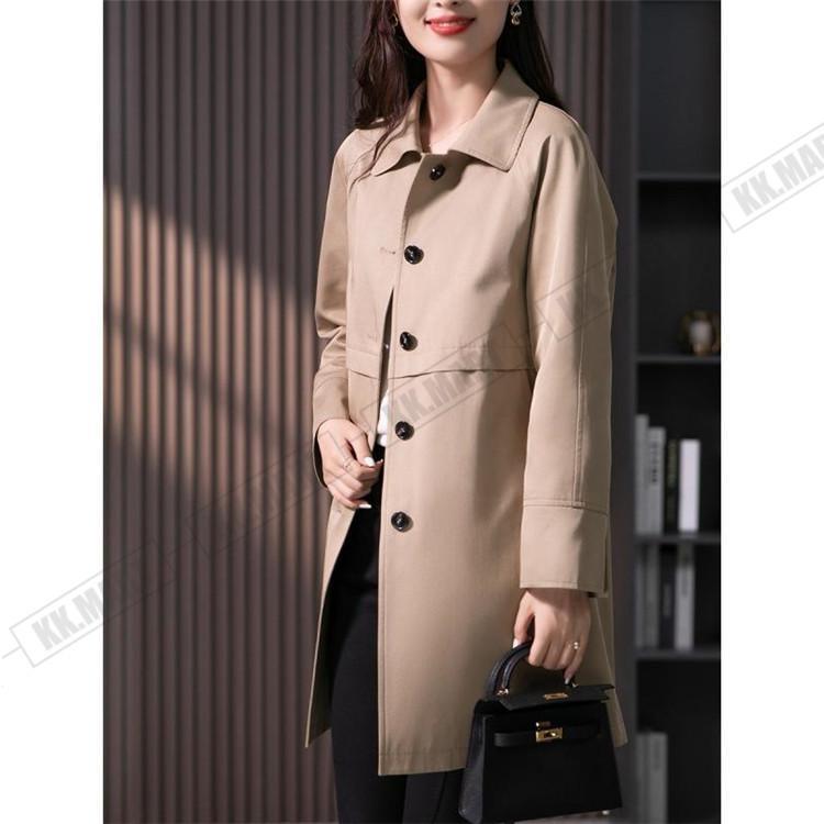 トレンチコート レディース 40代 ミディアム丈ジャケット ステンカラースプリングコート 春コート 長袖アウター 秋服 カジュアル韓国風 通勤バーカー 30代 50代 トレンチコート レディース 40代 ミディアム丈ジャケット ステンカラースプリングコート 春コート 長袖アウター 秋服 カジュアル韓国風 通勤バーカー 30代 50代