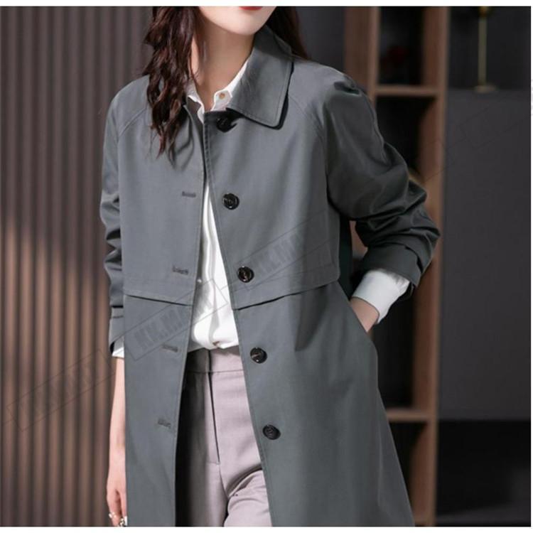 トレンチコート レディース 40代 ミディアム丈ジャケット ステンカラースプリングコート 春コート 長袖アウター 秋服 カジュアル韓国風 通勤バーカー 30代 50代 トレンチコート レディース 40代 ミディアム丈ジャケット ステンカラースプリングコート 春コート 長袖アウター 秋服 カジュアル韓国風 通勤バーカー 30代 50代