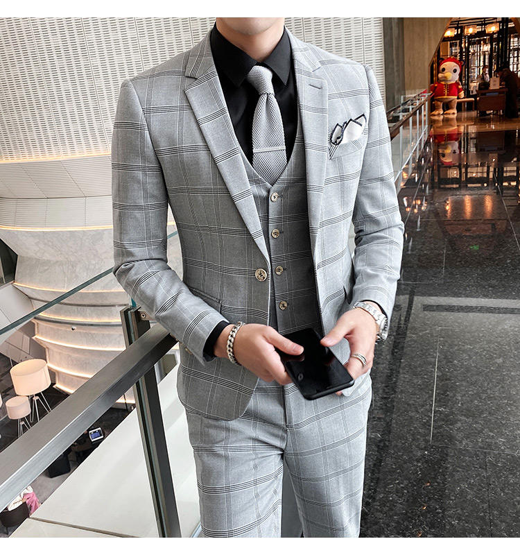 Takeo Kikuchi 40ct&525 グレーチェック 3ピーススーツ 40ct&525 Takeo Kikuchi グレーチェック 3ピーススーツ TAKEO KIKUCHI