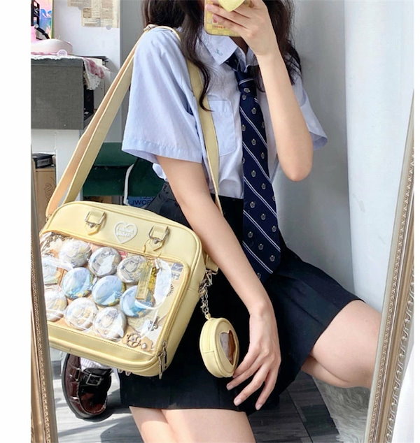 Qoo10] 痛バ 痛バッグ 缶バッチ 推し活 トート