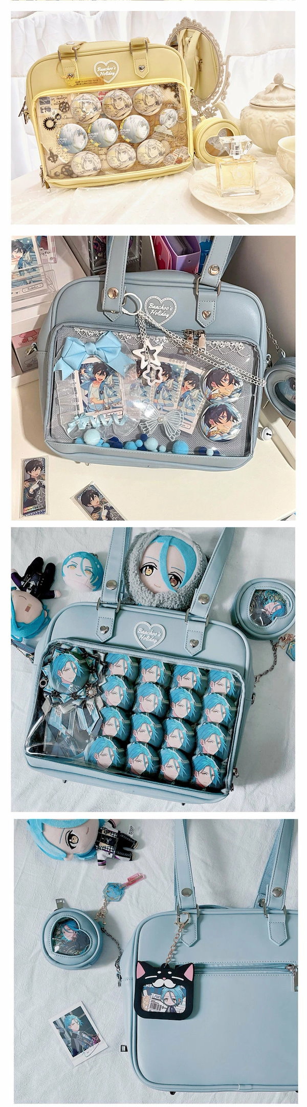 Qoo10] 痛バ 痛バッグ 缶バッチ 推し活 トート