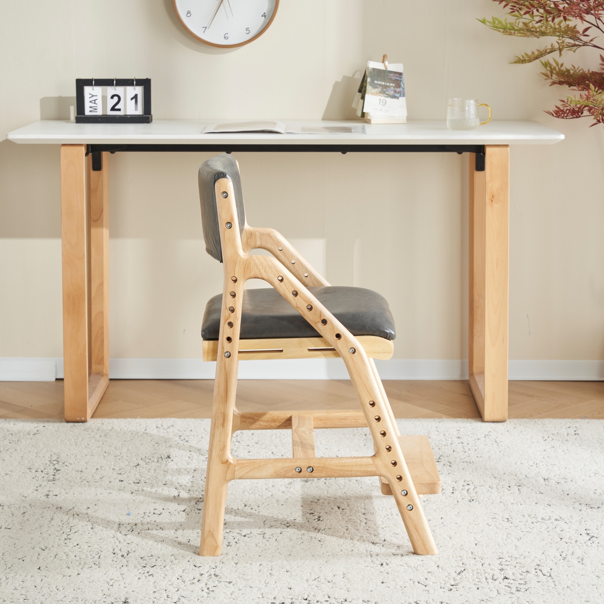 【国内即発送】グレーpu 学習チェア 学習椅子 木製 姿勢 子供 キッズチェア ハイチェア ダイニングチェア 椅子 高さ調整 シンプル コンパクト 組立て 板座 足置 【国内即発送】グレーpu 学習チェア 学習椅子 木製 姿勢 子供 キッズチェア ハイチェア ダイニングチェア 椅子 高さ調整 シンプル コンパクト 組立て 板座 足置