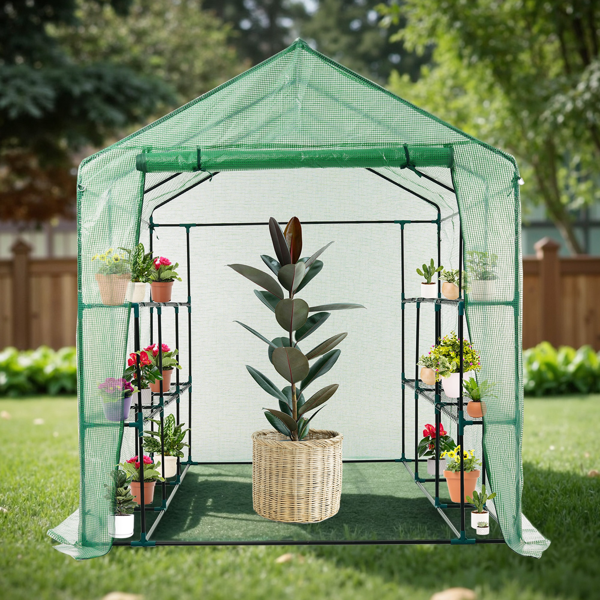 【本日限り激安SALE】【国内即発送】ビニール温室 大型 カバー付き W244cm×D183cm×H213cm 温室 左右2段 ベランダ 家庭用 ビニールハウス 家庭菜園 ガーデンハウス フラワーハウ 【本日限り激安SALE】【国内即発送】ビニール温室 大型 カバー付き W244cm×D183cm×H213cm 温室 左右2段 ベランダ 家庭用 ビニールハウス 家庭菜園 ガーデンハウス フラワーハウ