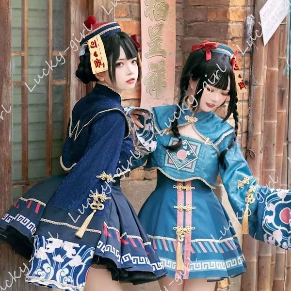 キョンシー コスプレ ハロウィン 仮装 ロリータ Qoo10] 大人気 ハロウィン コスプレ ロリータ