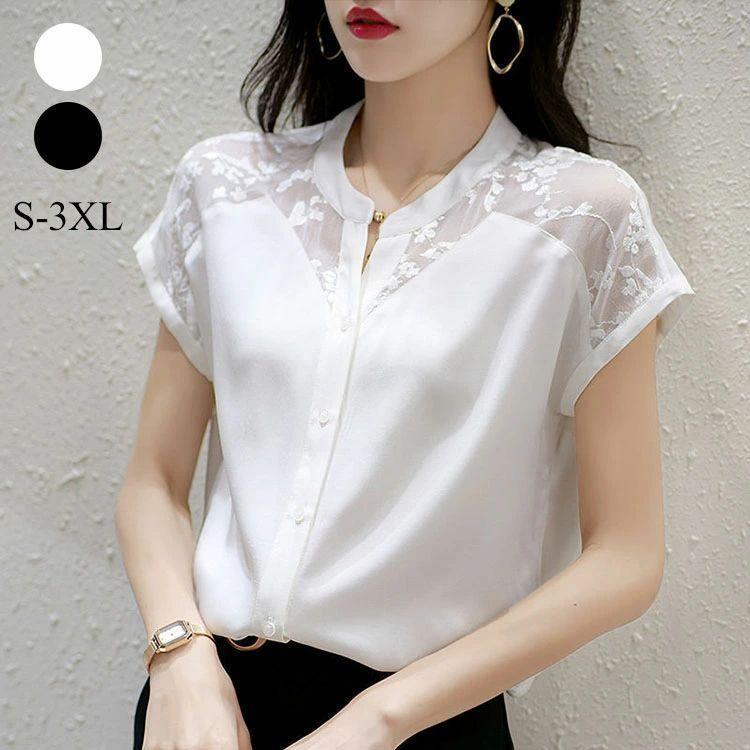 夏新作ブラウス レディース 夏 フレンチ袖 トップス シャツ フリル プルオーバー レース刺繍 通勤 きれいめ オフィスカジュアル かわいい おしゃれ 透け感 大人 夏新作ブラウス レディース 夏 フレンチ袖 トップス シャツ フリル プルオーバー レース刺繍 通勤 きれいめ オフィスカジュアル かわいい おしゃれ 透け感 大人