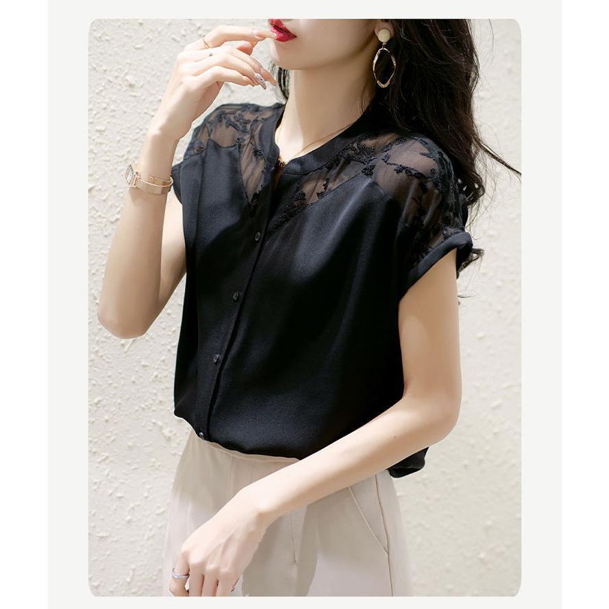 夏新作ブラウス レディース 夏 フレンチ袖 トップス シャツ フリル プルオーバー レース刺繍 通勤 きれいめ オフィスカジュアル かわいい おしゃれ 透け感 大人 夏新作ブラウス レディース 夏 フレンチ袖 トップス シャツ フリル プルオーバー レース刺繍 通勤 きれいめ オフィスカジュアル かわいい おしゃれ 透け感 大人