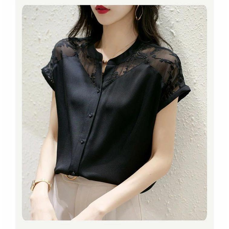夏新作ブラウス レディース 夏 フレンチ袖 トップス シャツ フリル プルオーバー レース刺繍 通勤 きれいめ オフィスカジュアル かわいい おしゃれ 透け感 大人 夏新作ブラウス レディース 夏 フレンチ袖 トップス シャツ フリル プルオーバー レース刺繍 通勤 きれいめ オフィスカジュアル かわいい おしゃれ 透け感 大人