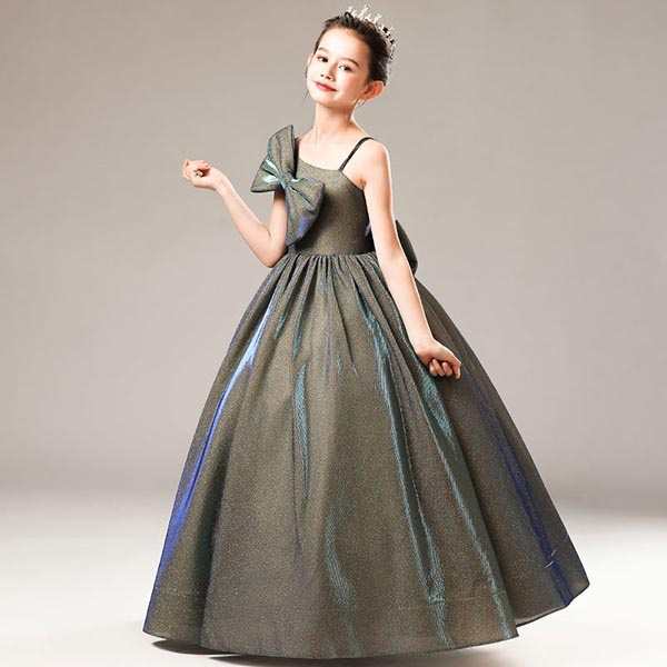 【 2025】ピアノ発表会 ドレス ロング丈 子供ドレス ワンピース お姫様 着やせ 上品 エレガント 女の子 結婚式 子供 フォーマル キッズドレス