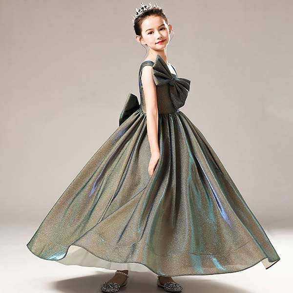 【 2025】ピアノ発表会 ドレス ロング丈 子供ドレス ワンピース お姫様 着やせ 上品 エレガント 女の子 結婚式 子供 フォーマル キッズドレス