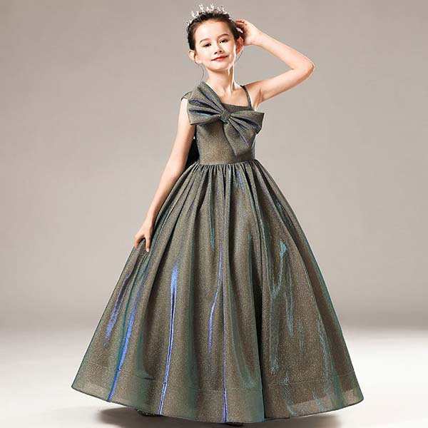 【 2025】ピアノ発表会 ドレス ロング丈 子供ドレス ワンピース お姫様 着やせ 上品 エレガント 女の子 結婚式 子供 フォーマル キッズドレス